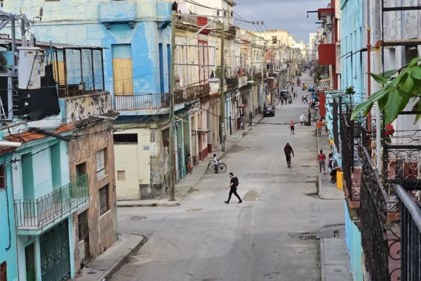 Calle Concordia i Centro Havana. Udsigt fra Jesse Petersens balkon
