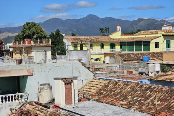 Udsigt fra Julios hus i Trinidad